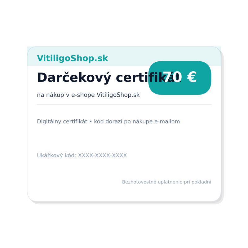 Darčekový certifikát