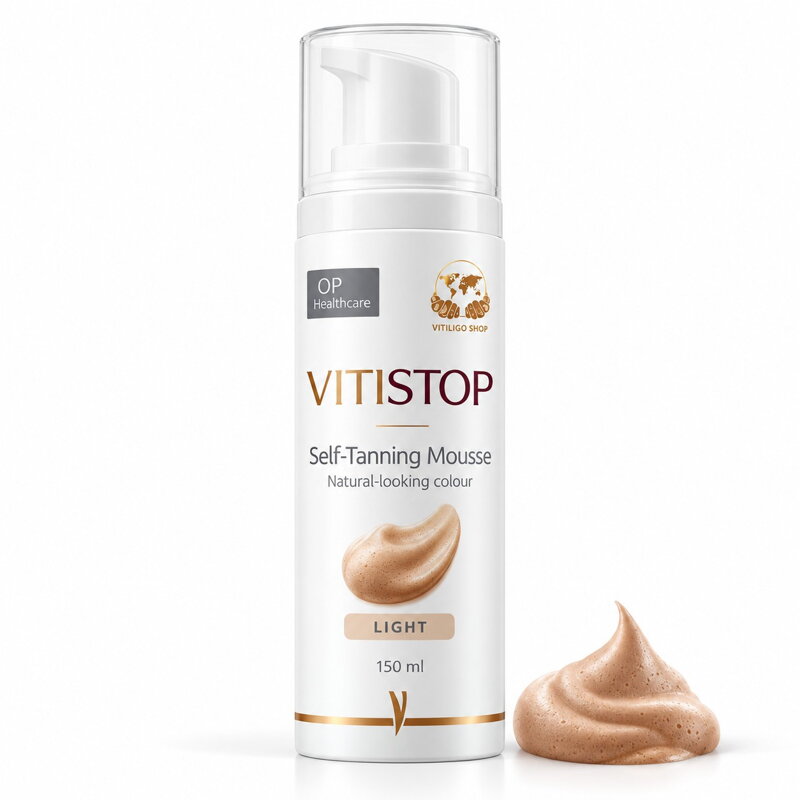 Vitistop samoopaľovacia pena na vitiligo – 150 ml